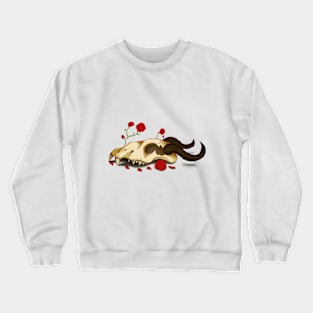 Skull and Flower Crewneck Sweatshirt